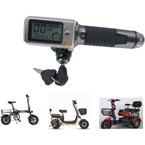 N84F speedometer/odometer+throttle+LCDdisplay36v48v60v+lock/cruise+battery indicator electric scooter bike MTB tricycle DIY part