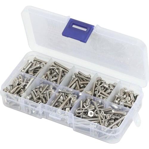 Stainless Steel Screws Nuts Set for Axial SCX10 III AXI03007 1/10 RC Crawler Cars Vehicles