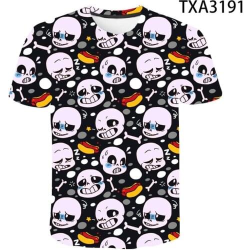 Undertale 3D Printed Shirt Men Women Children Summer Fashion Boy Girl Kids T-shirt Streetwear Short Sleeve Tops Cool Tees
