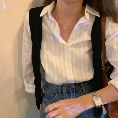 S-XL New oversize Women Blouses spring Tops femme Casual Women shirt long sleeve Cotton Girls Blouse Plus Size Blusas autumn