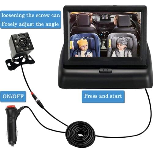 Car interior accessories baby monitor monitor 170 degree high-definition camera FOR Baby Car Mirror headrest car monitor
