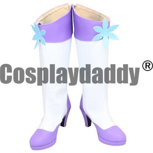 Star Twinkle PreCure Pretty Cure of the Moon Good Day Kaguya Madoka Cure Selene Ver. Magical Girl Anime Cosplay Shoes Boots X002