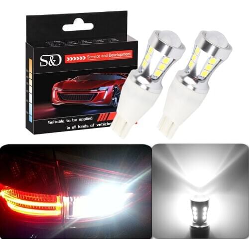 1000Lm T15 LED Canbus OBC Error Free Bulbs t15 LED Wedge Bulb Reverse Lights 921 912 W16W LED Canbus Stop Car lamp White D030