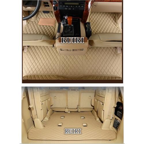 High quality! Custom ful set car floor mats for Toyota Land Cruiser 200 7 seats 2021-2007 durable waterproof carpets for LC200