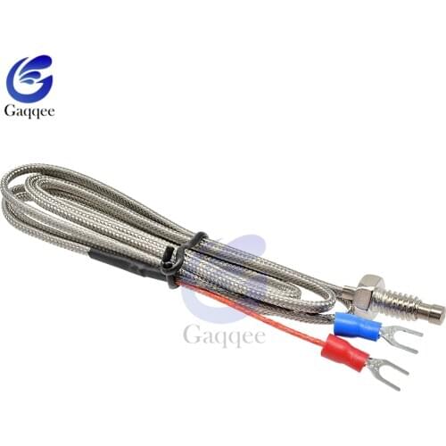 1M K-type Thermocouple Probe High Temperature Sensor Thermistor Sensor Probe K Thermocouple Wire for Temperature Controller