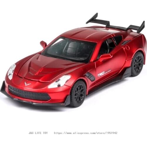 1:32 corvettes Toy Car Metal Toy Diecasts & Toy Vehicles Car Model High Simulation Car Toys For Children Christmas gift