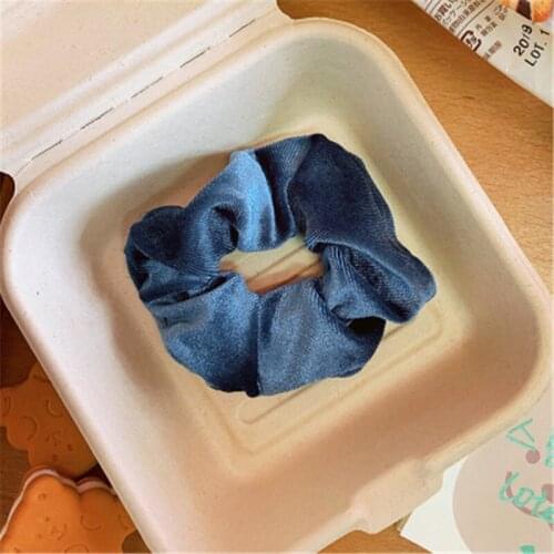 2Pcs/ Lot Color Flannel Hair Rope Simple And Elegant Hair Accessories For Women Autumn And Winter New Hair Ties