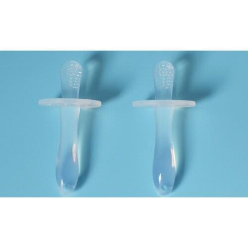 2018 Hot Sale Teether Silicone Toothbrush Teething Toy Soft Molar Rod Dental Glue For Baby Infant Toddler Kids Baby Teether 1PC