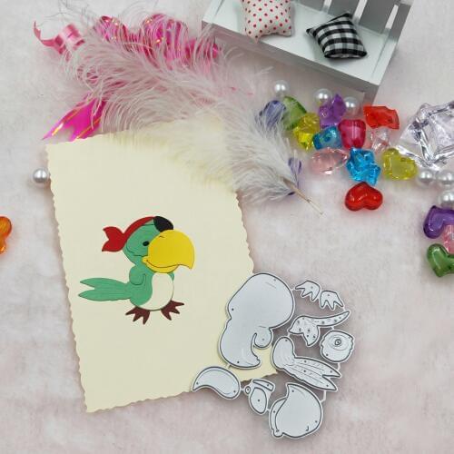 Parrot pirate metal cutting mold scrapbook 2019 new DIY scrapbook album greeting card decoration embossed DIY paper card