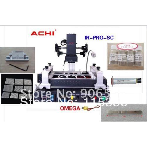 DHL Free shipping Offical Agent ACHI IR PRO SC V4 Welding BGA Rework Station with 5 in 1 reballing kit