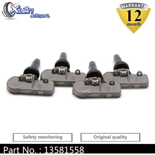XUAN Tire Pressure Monitor Sensor TPMS 13581558 For Cadillac CTS DTS Escalade ESV EXT SRX STS 315MHz 2007-2016 22854866