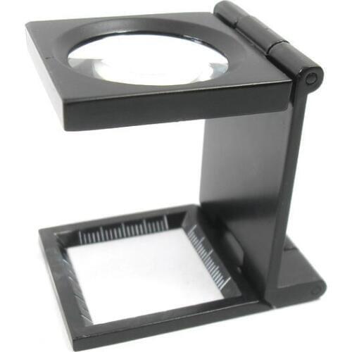 Datyson Full Metallic Cloth Mirror 8x Folding Magnifier Portable Zoom 1F0015