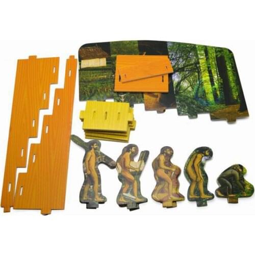 Art Jigsaw Human Evolutionary History Displays Educational Toy Foam Australopithecus To Homo Kids Puzzle Games Toys for Children