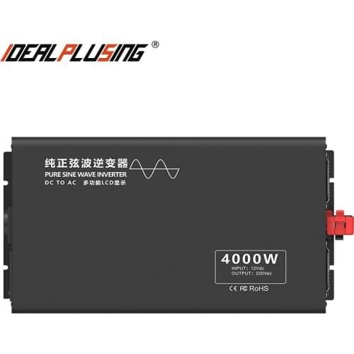 IDEALPLUSING hot sale 12v 24v 48v 60v 72v 84v dc to 100v 110v 120v 220v 230v 240v ac 4000W pure sine wave power inverter