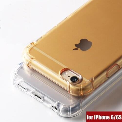 ITEUU 6 6S Plus TPU Soft Super Anti-Knock Case for iPhone 6 6S Plus Heavy Duty Shockproof Air Cushion Transparent Back Cover