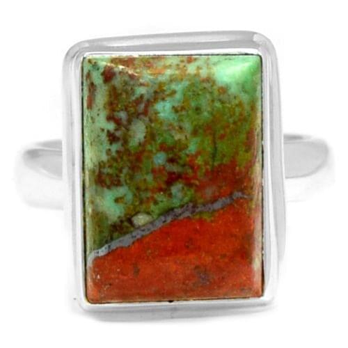 Cuprite Blend Ring 100% 925 Sterling Silver Jewelry, 6.4g, Size:7.25, AR0364