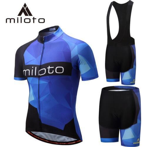 MILOTO short cycling Jersey +Bib Shorts ropa ciclismo hombre riding bike mtb sport cycling clothes bicyle maillot ciclismo sets