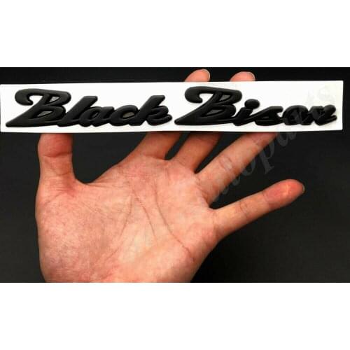 Metal Black Bison Wald Style Car Trunk Tailgate Emblem Badge Decal Sticker