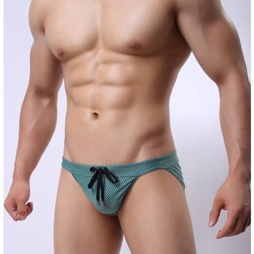 Mens Summer Bikini Style Sexy Swimming Trunks Breathable Nylon Beach Shorts Fast Dry Fashion Low Rise Mens Bathing Suit Surf