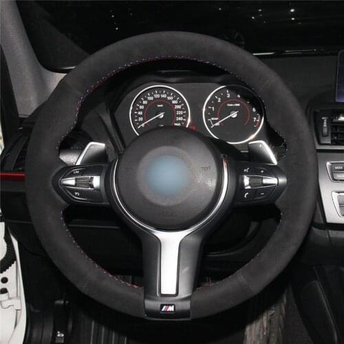 DIY Anti-Slip Wear-Resistant Steering Wheel Cover For BMW F30 F31 F34 X3 F25 F32 F33 F36 X1 F48 X2 F39 Car Interior Decoration