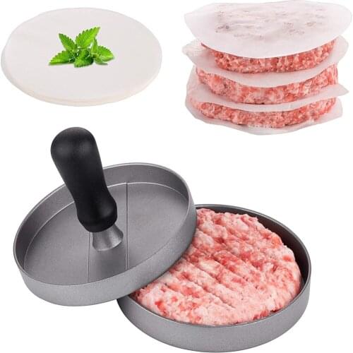 Hamburger Press High Quality Aluminum Alloy Round Shape Meat Beef Mold Non Stick Manual Burger Press Kitchen Gadgets Accessories
