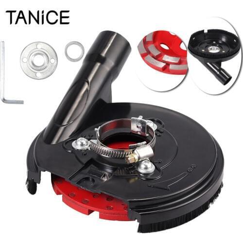 TANiCE Angle Grinder Dust Cover For Makita Ryobi + Universal 125mm Diamond Grinding Cup Wheel Disc For Concrete Grinder Tool Set