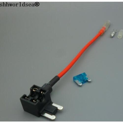 Shhworldsea 10PCS/lot 15A NEW Add A Circuit Fuse Tap Piggy Back MINI Blade Fuse Holder ATM APM 12v Free Shipping