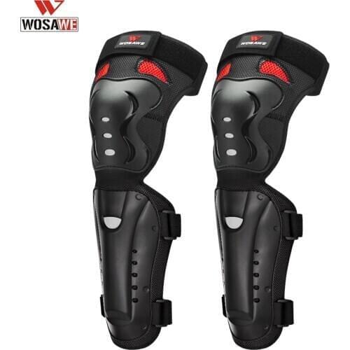 WOSAWE Reflective Motorcycle Knee Pad Adjustable Guards Racing Off-Road Protective Kneepad Motocross Brace Protector Men Women