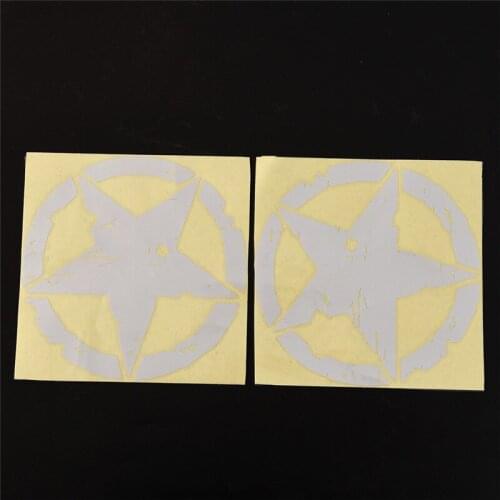 1pc 15cm*15cm Vinyl Car-styling ARMY Star Graphic Decals 2 Colors New Motorcycle Car Stickers