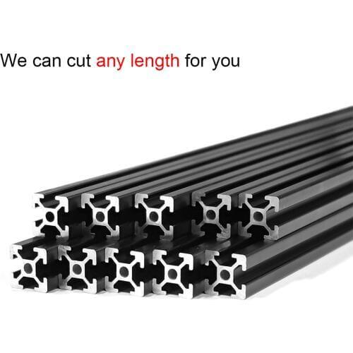 2pcs 460mm, 4pcs 700mm and 4pcs 800mm 2020 Series Black CNC Aluminum Extrusion Profile for DIY 3D Printer