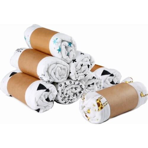 2Pcs Baby Blankets Muslin Cotton Newborn Swaddles Soft Gauze Infant Wrap Sleepsack Stroller Cover Play Mat Feeding 120*120cm