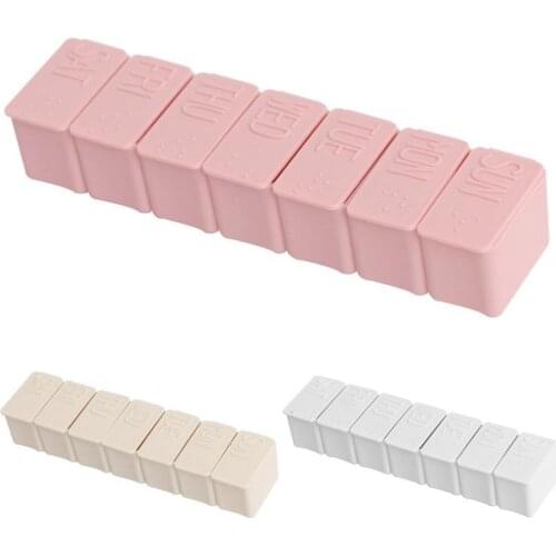 50% Hot Sale Pill Case Large Capacity Portable PP Weekly Pill Storage Box for Vitamin