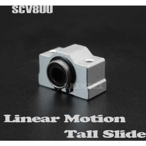 8pcs/lot SC8V SCV8UU 8mm linear bearing bushing LM8UU linear ball bearing for 8 mm linear shaft