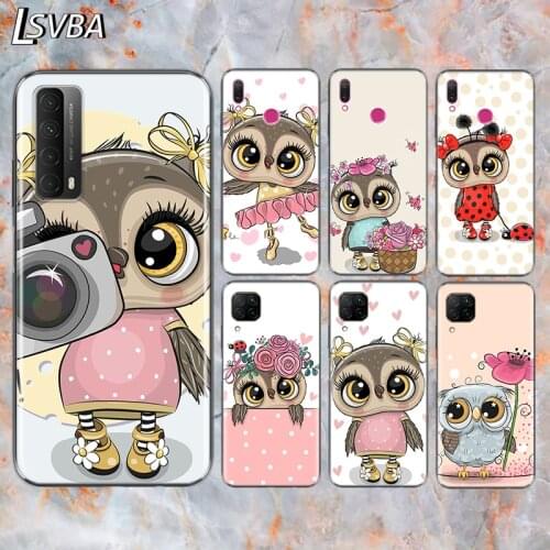 Lovely Animal Owl For Huawei Y9S Y6S Y8S Y9A Y7A Y8P Y7P Y5P Y6P Y7 Y6 Y5 Pro Prime 2020 2019 2018 Phone Case