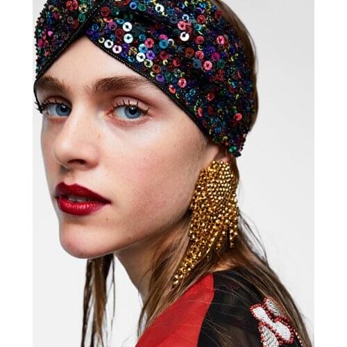 FASHIONSNOOPS 2021 Luxury Charm Maxi Tassel Earrings Women Hot Design Wedding Crystal Dangle Drop Earrings Statement Jewelry