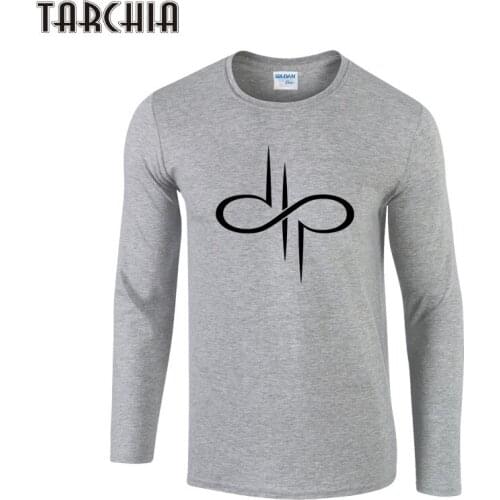 TARCHIA New Fashion Brand Men Clothes Printed Long Sleeve Slim Fit T Shirt Men Cotton T-Shirt Casual T Shirts Homme