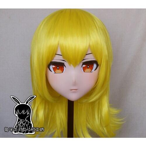 KM9165)Quality Handmade Female/Girl Resin 3/4 Head Japanese Cartoon Character Cosplay Kigurumi Mask Crossdresser