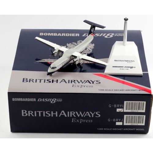 1:200 Alloy Collectible Plane JC Wings XX2278 British Airways Express Bombardier Dash8-Q300 "Landor Livery" Diecast Model G-BRYI
