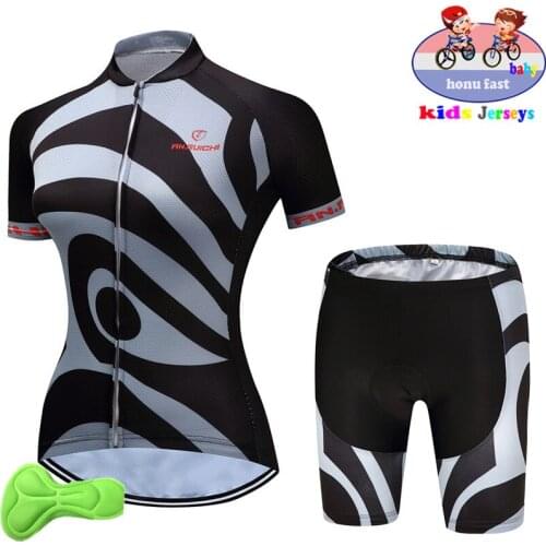 2021 Summer Kids Girl Bike Clothing Riding Short breathable Sportswear Suit cycling jersey fashion clothes cycling clothing