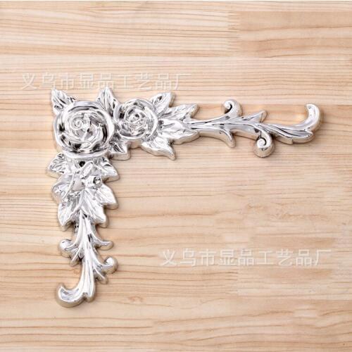 2014 new studio frame accessories frame corner flower plastic plating Horn
