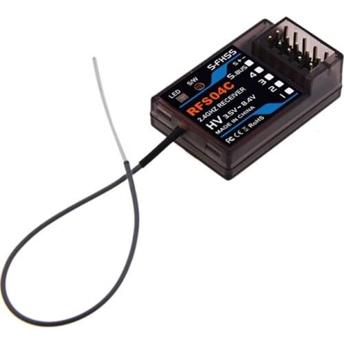 New RFS04C S-FHSS Compatible 4CH+S_BUS 4 Channel Surface Receiver Special for RC Car and Boat Receiver