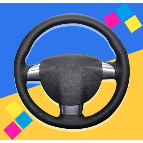 Auto Braid On The Steering Wheel Cover for Ford Focus 2 2005-2011 (3-Spoke) Hand Stitched Car Braiding Wheel Covers Car-styling