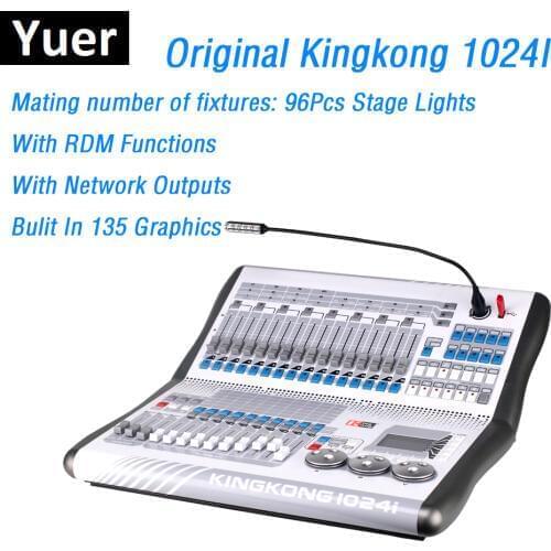 Original Kingkong 1024I DMX Lights Controller 1024 DMX512 Control 96Pcs Stage Lights Professional Dj Disco LED Par Light Console
