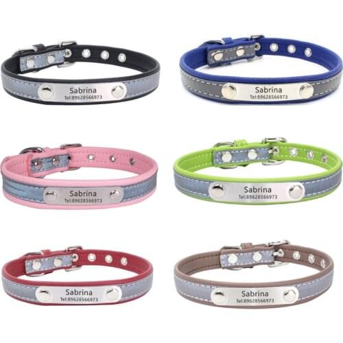 Anti-lost Dog Collars Dog Name ID Tags Gifts for Dog Lovers Pet Collar Tags for Dog Owner Engraved Pet Tag New Puppy Tag Gifts