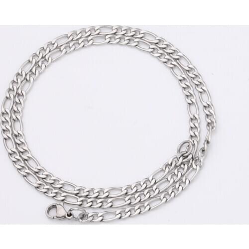 2pcs/lot 316L Stainless Steel Chunky Cuban Chain Choker Necklac for Women Men Hip Hop Charm Necklace Collares Jewelry Wholesale