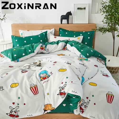 Bed Underwear Anime Set of Sheets Bed 150 Plaid for Bed Married Bedding Bed Linen 135x200 Queen Bed Game