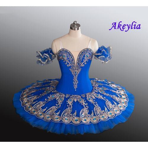 Professional Ballet Blue Bird Tutu For Girls Raymanda Classical Ballet Costume Lilac Platter Pancake Performance Tutu Dark Green