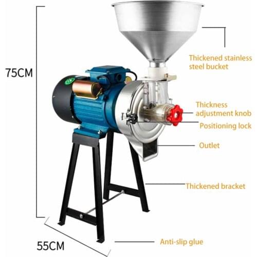 Commercial Soymilk Machine Stainless Steel Head Miller Rice Milk Machine Breakfast Household Tofu Machine 2200W