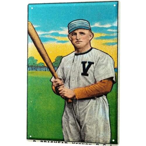 SINCE 2004 Tin Sign Metal Plate Decorative Sign Home Decor Plaques Fun Baseball Vernon Brashear