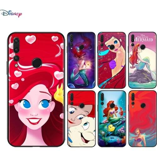 Silicone Cover Disney The Little Mermaid For Huawei Honor V30 30 X10 30i 10X 30S 20S View 20 V20 Pro Plus Lite RU Phone Case